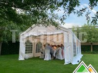 Professionele partytent 4x8 meter in wit pvc