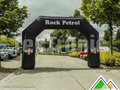 Bedrukte finishboog voor Rock Petrol in Wingene