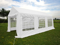 PVC partytent basic 6x12 in wit