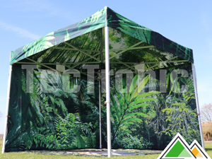 Gepersonaliseerde 3x3 easy-up tent in jungle thema
