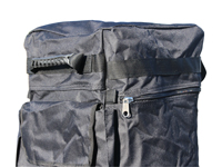 Stevig handvat, zowel bovenaan als onderaan.