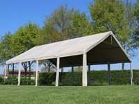 Pvc partytent 6x8 zonder zijwanden