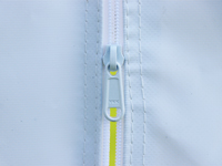 Kopse kanten met degelijke ritsen om een deuropening te maken