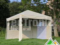Pvc pro tent van 3x3 meter inclusief 4 zijwanden (deur met muskietennet)