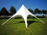 Duurzame pvc ster tent
