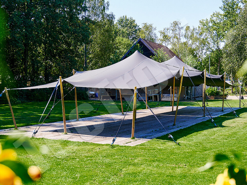 negeren Nationale volkstelling Post impressionisme Professionele stretchtent met houten palen | 6 x 15 m negeren Nationale volkstelling Post impressionisme Professionele stretchtent met houten palen | 6 x 15 m
