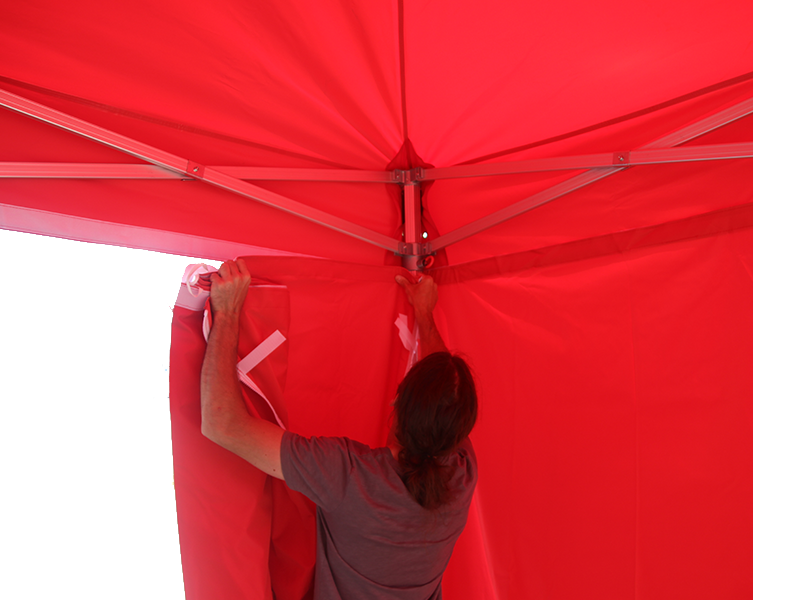 Zijwanden bevestigen