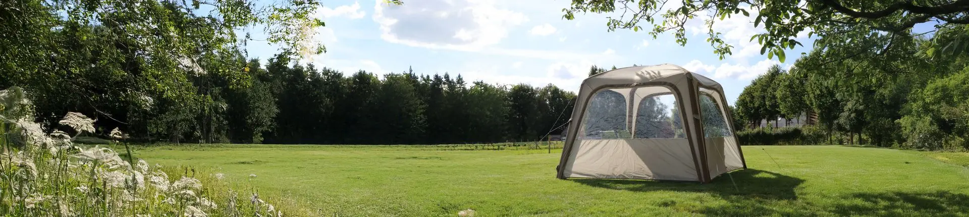 TecTronic Feesttenten beigekleurige opblaasbare Mamba tent