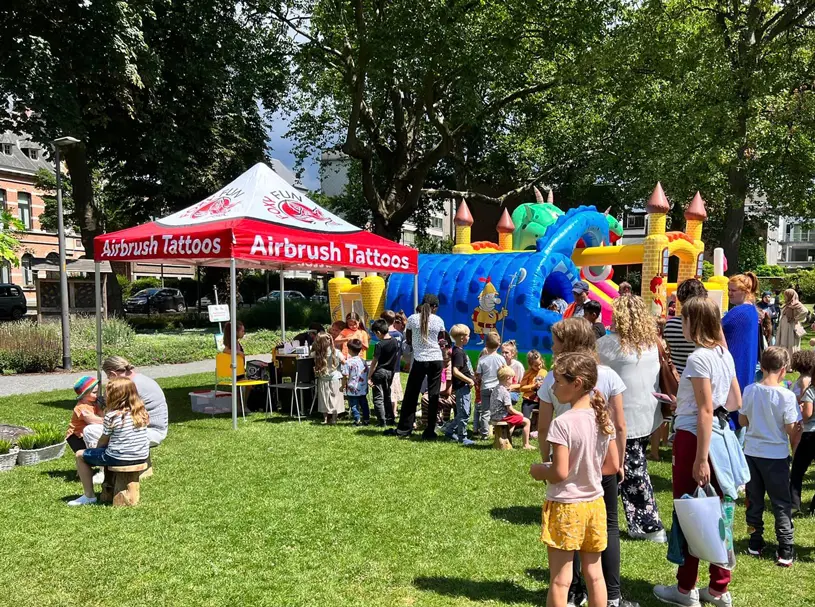 Foxy fun bedrukte vouwtent