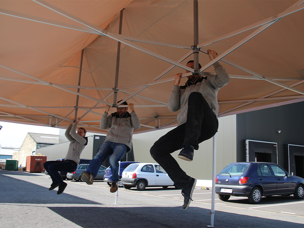 Vouwtent 4 x 8 m sterkte
