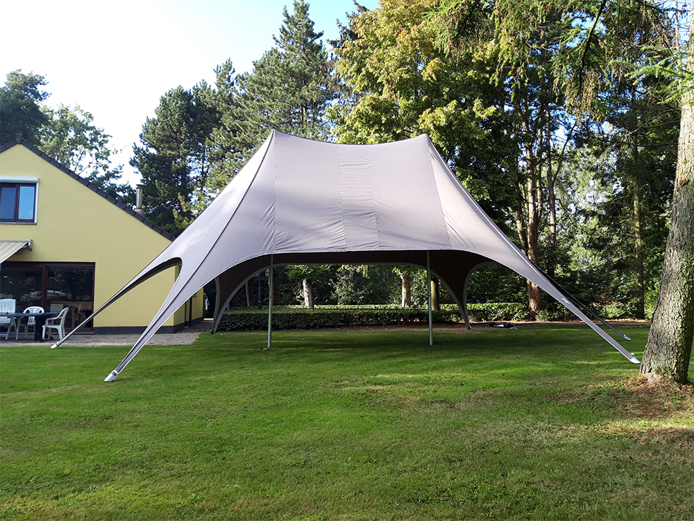 Far West taupe polyester stertent twin