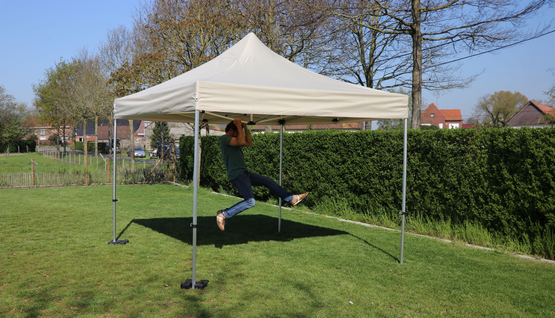Beige vouwtent 3 x 3 m Solid 40
