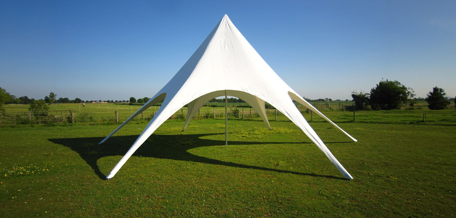Witte pvc stertent