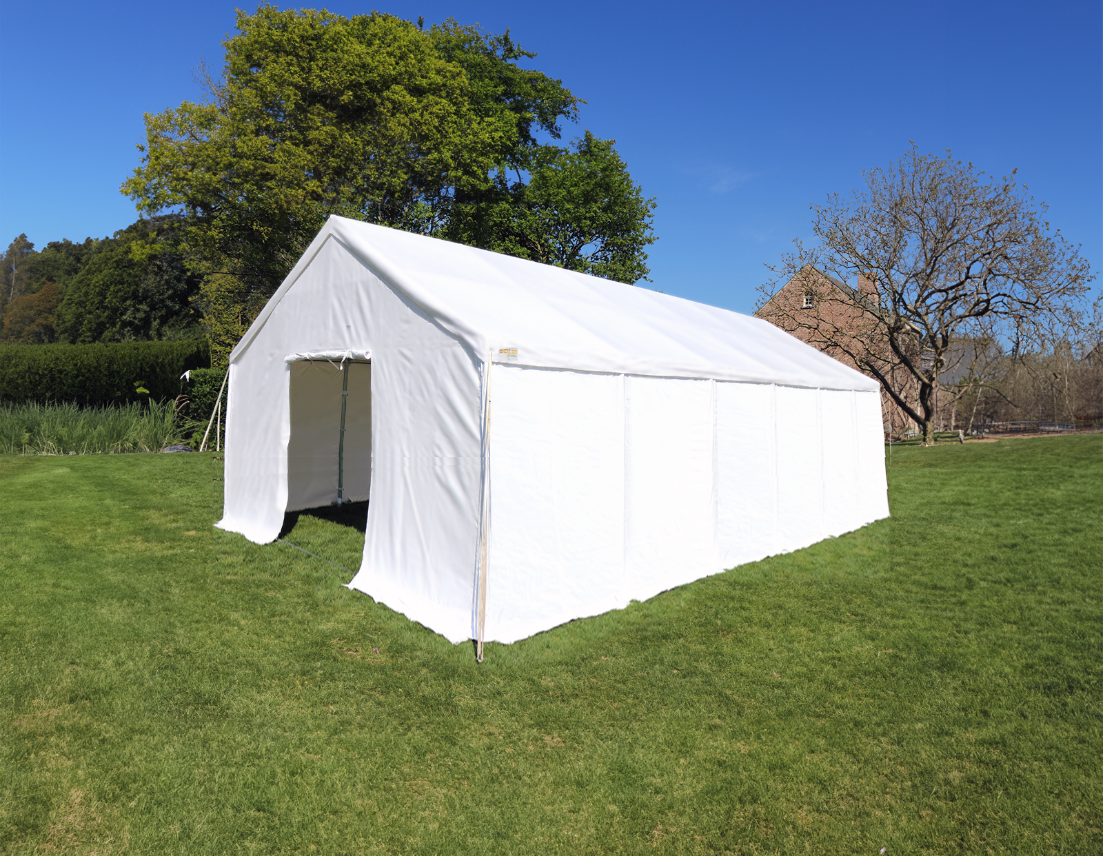 Witte opslagtent pvc pro 50 HQ extra hoog