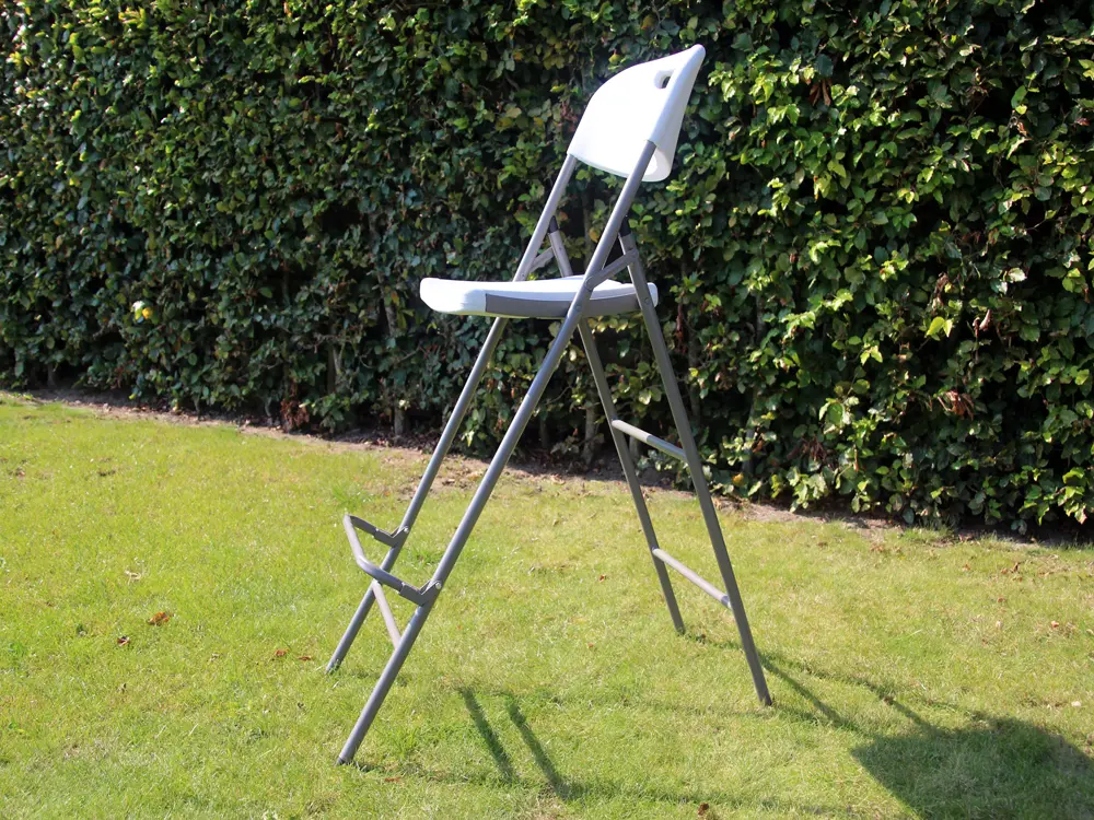 Barstoel met kunststof zitvlak voor statafel