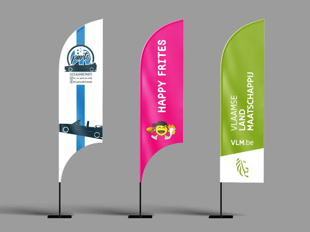 Gepersonaliseerde beachvlaggen