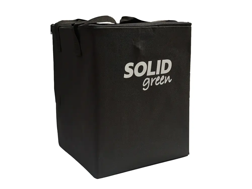 Knappe draagtas voor het stofvrij opbergen van de verwarmer