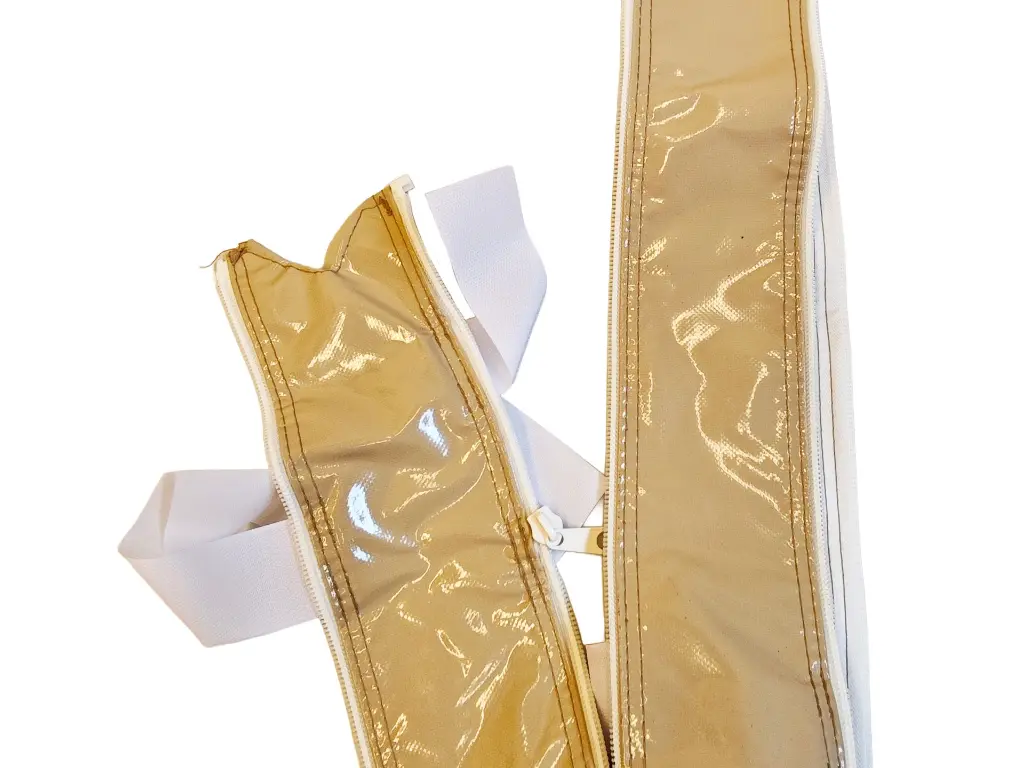 Pvc verbindingsstrook om tussen pvc zijwanden te ritsen