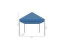 Vouwtent 4 x 4 m S40 afmetingen