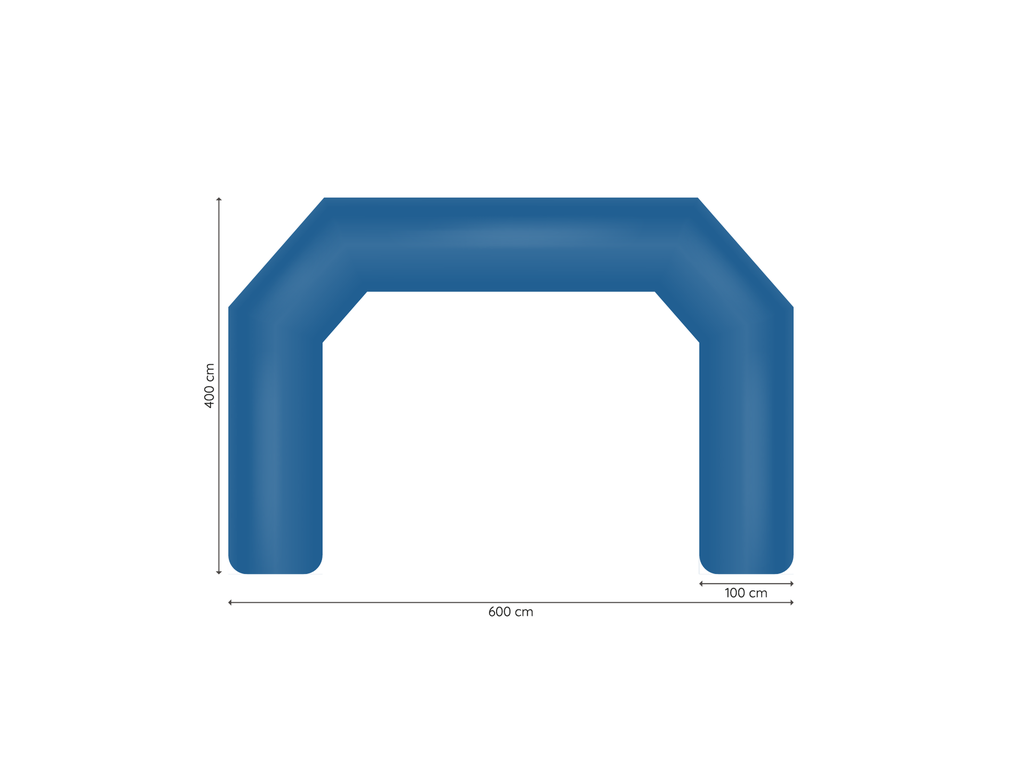 Opblaasbare aankomstboog Constant Air 6 x 4 x 1 m afmetingen