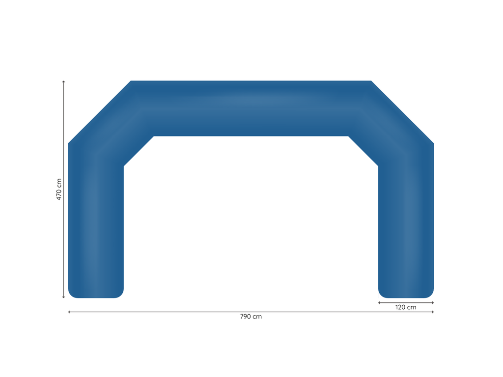Inflatable arch Constant Air 7,9 x 4,7 x 1,2 m afmetingen
