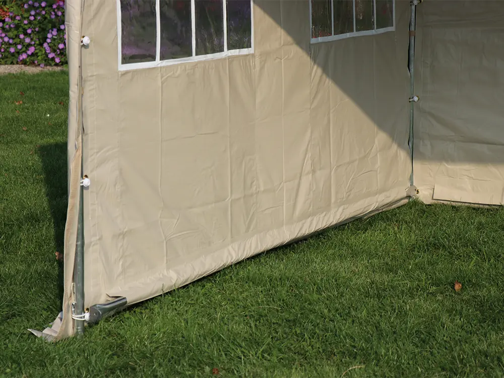 Robuuste partytent 3x3m pvc pro met optioneel grondframe