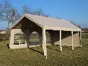 Beige partytent 3x4 in professionele kwaliteit