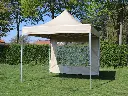 Solid 50 pvc vouwtent 3x3 met 1 zijwand