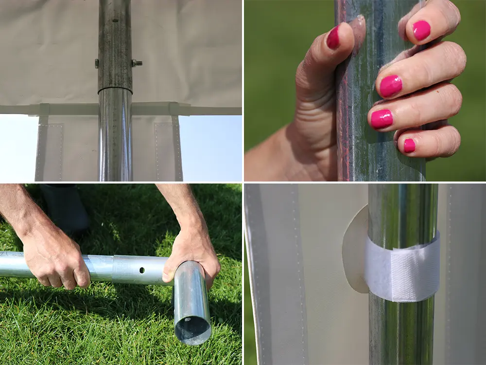 Stalen frame en koppelingen