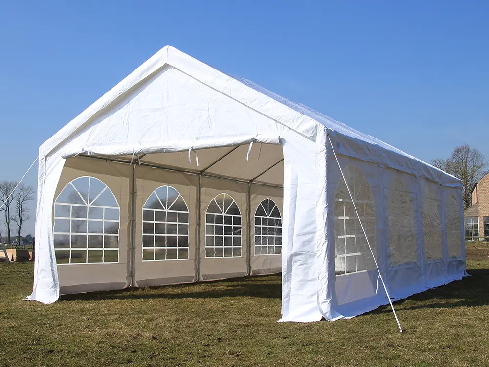 Partytent 4x6 met open deur