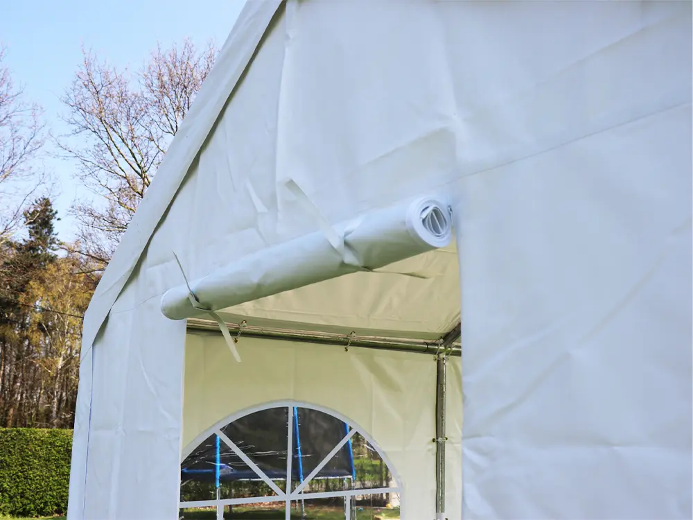 Sterk pvc zeil met deur