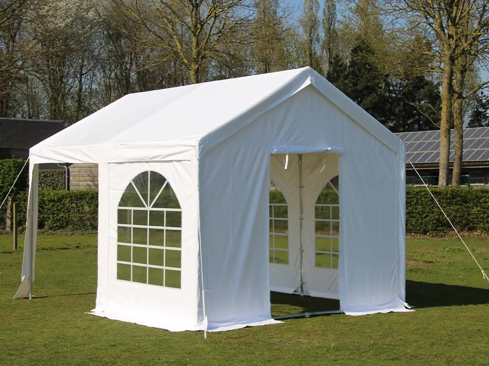 Onderdeel partytent: kopse zijwand 5 meter