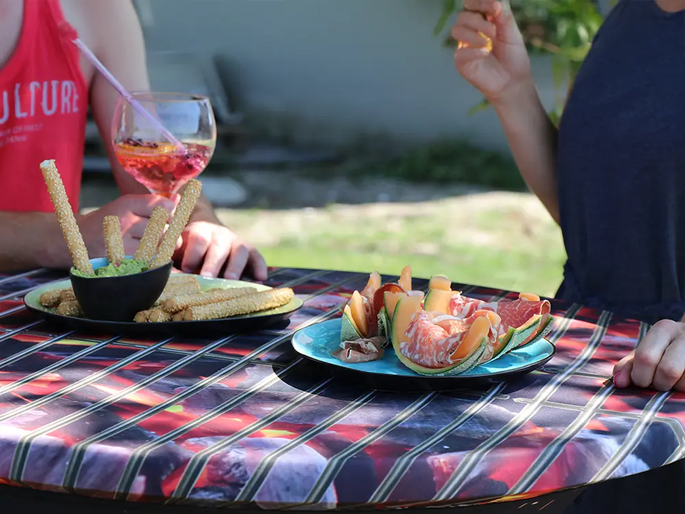 Bedrukte topcover statafel