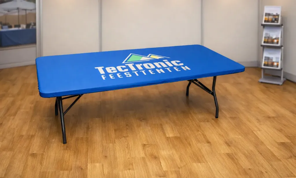 Bedrukte topcover buffettafel (120 cm)