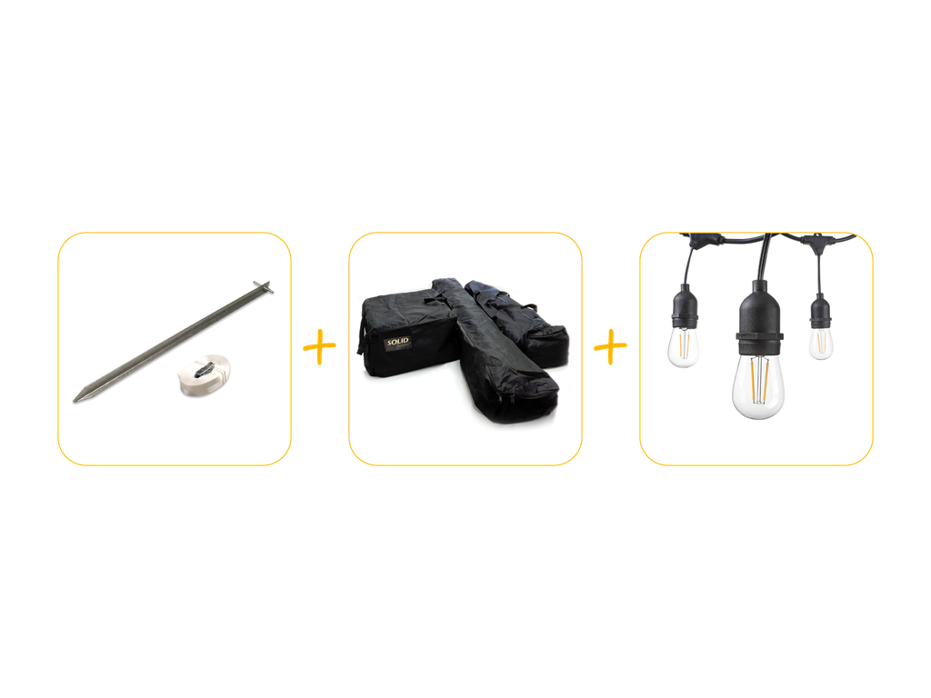 Voordeelpakket voor partytent 3 x 3 m polyester