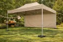 Einde reeks: vouwtent 3 x 4,5 m Solid 50 pvc beige