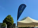 Beachflag voor vouwtent