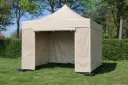 Einde reeks: vouwtent 3 x 3 m Solid 50 pvc beige