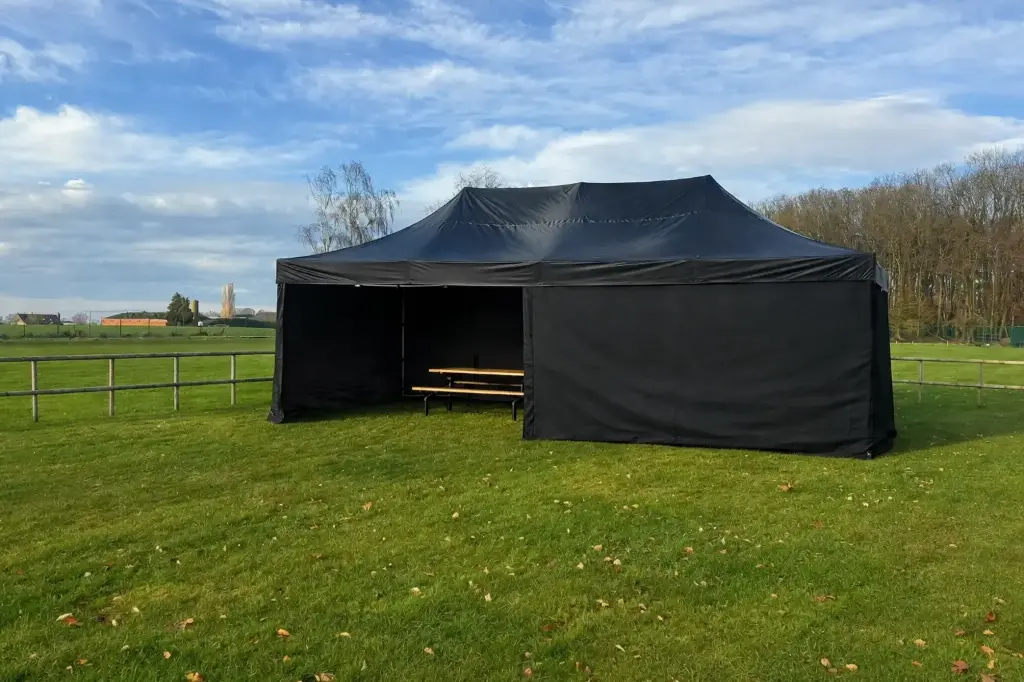 Einde reeks: vouwtent 3 x 6 m Solid 50 zwart