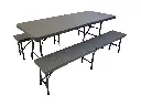 Promopakket - Tafel 180 cm, 2 inklapbare banken