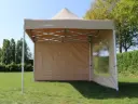 Tweedehands: vouwtent 4 x 4 m Solid 50 pvc beige