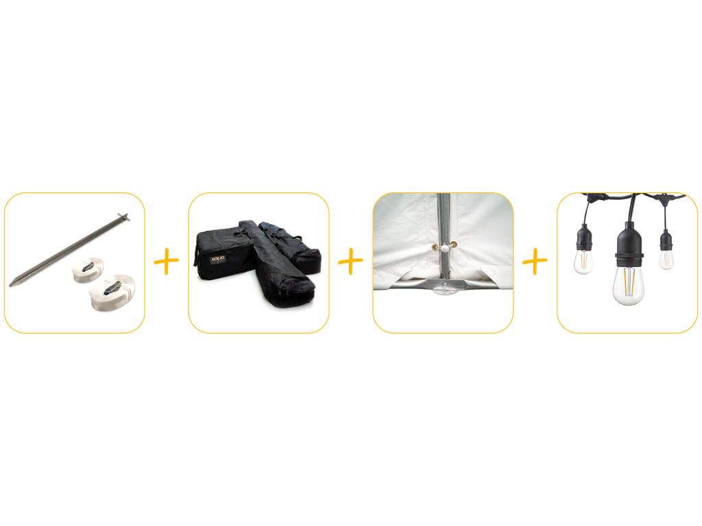 Voordeelpakket voor partytent 5 x 8 m pvc pro 50 (HQ)