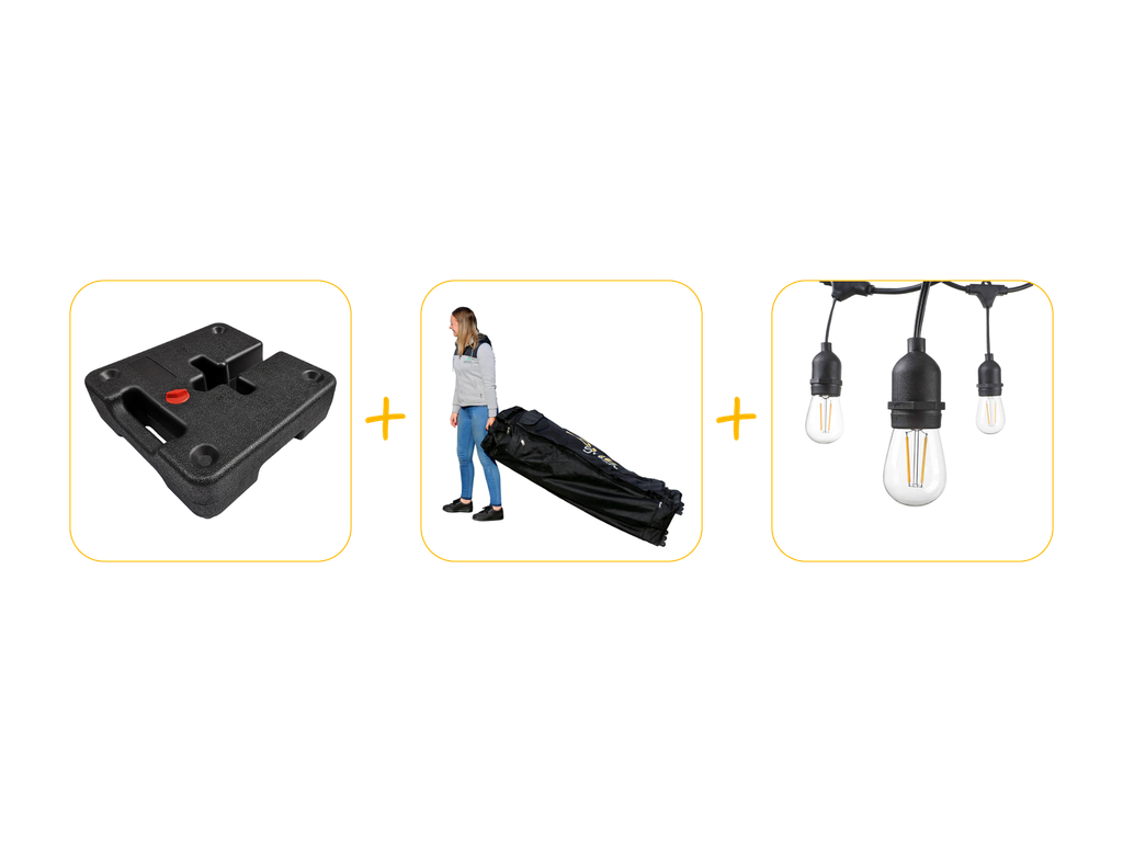 Voordeelpakket voor vouwtent 2 x 3 - 3 x 4,5 m Solid 40