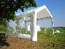 Einde reeks: partytent 3 x 4 m PE wit