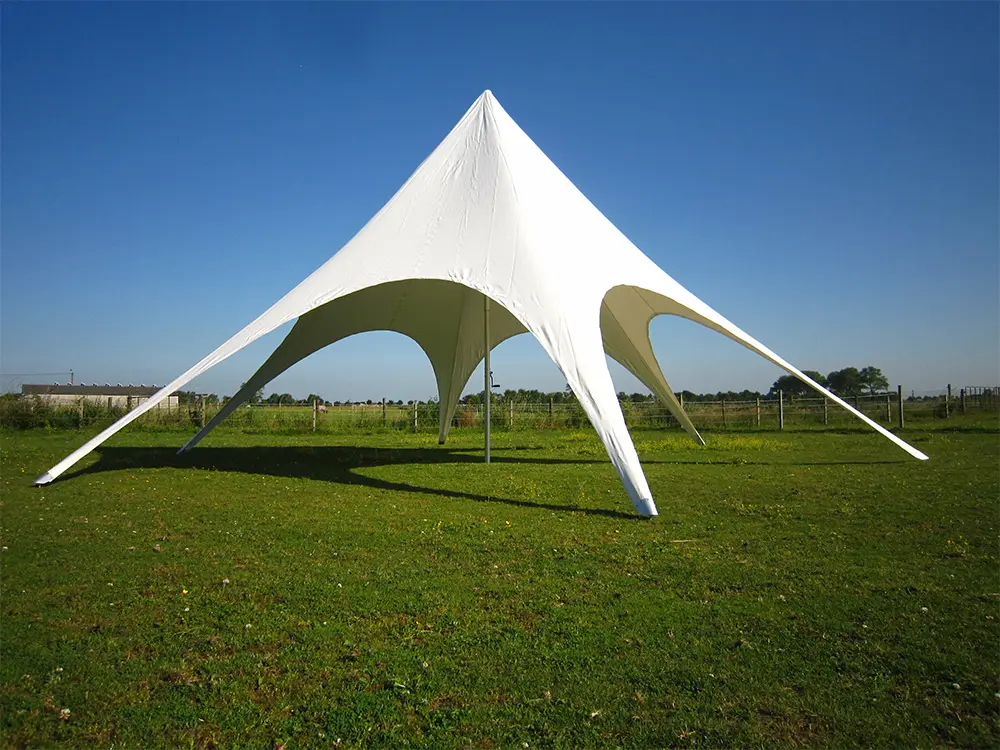 Stertent 12 m pvc - wit