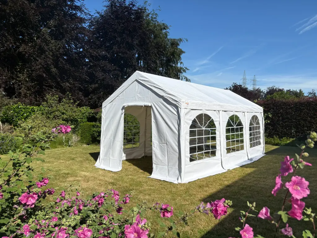 Partytent 3 x 6 m pvc pro  (Wit)