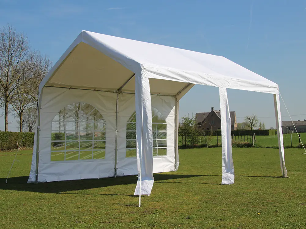 Partytent 4 x 4 m pvc pro (Wit)