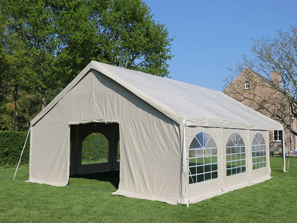 Partytent 6 x 8 m pvc pro (Wit)