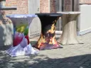 Einde reeks: stretchhoes design voor statafel
