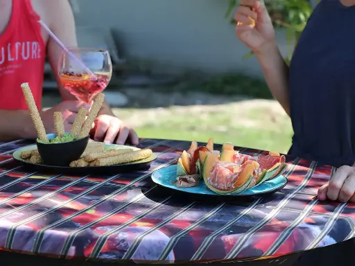 Bedrukte topcover statafel